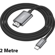 Hoco UA27 Type-C To HDMI Hdtv Dönüştürücü Adaptör (4k 30Hz) Kablo