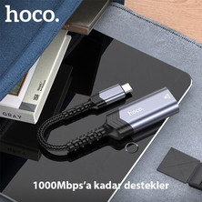 Hoco UA26 Type-C Otg RJ45 Internet Adaptörü Dönüştürücü 1000 Mbps