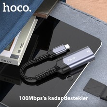 Hoco UA26 Type-C Otg RJ45 Internet Adaptörü Dönüştürücü 100 Mbps