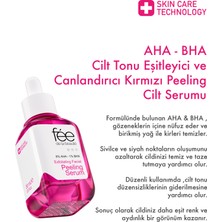 Fee de la Beaute Aha & Bha Cilt Tonu Eşitleyici & Canlandırıcı Kırmızı Peeling Cilt Serumu 30 ml