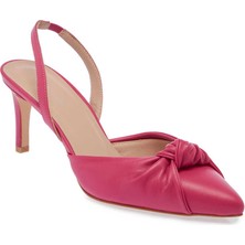 Tergan Fuşya Hakiki Deri Kadın Stiletto - K24I1AY67169-J7E