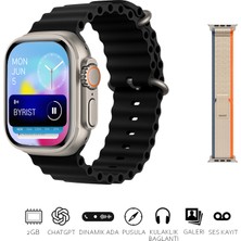 Byrist Hk9 Ultra 2 Max Gen4 49MM Amoled Ekran Galeri/ses Kayıt/2gb Depolama Özellikli Akıllı Saat