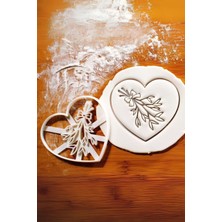 Oalpo Çiçek Kalpli Kurabiye Kalıbı, Hamur Şekillendirici