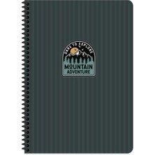 Keskin Outdoor Spiralli Sert Kapak Defter 17X24 Kareli 80 Yaprak Mavi (411013)