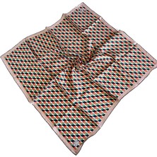 Levidor Tivil Ipek Eşarp 35102 Yeşil Turuncu Karışık Desen