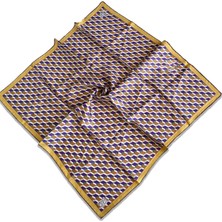 Levidor Lêvi D'or Tivil Ipek Eşarp 35111 Hardal Sarı Karışık Desen