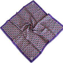 Levidor Tivil Ipek Eşarp 35115 Mor Karışık Desen