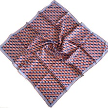 Levidor Tivil Ipek Eşarp 35114 Turuncu Karışık Desen