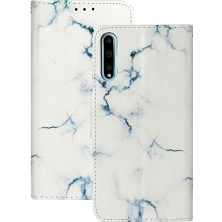 BDT Market Huawei Y8P Mermer Desen Tam Koruma Manyetik Pu Cüzdan Için Flip Case (Yurt Dışından)