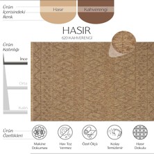 Cool Halı Hasır 620 Kahverengi Halı İnce Halı Kilim Mutfak Halısı Kesme Halı Yolluk Yazlık Halı Balkon Halısı