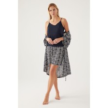Pierre Cardin 8839 Dressing Gown Kadın Kısa Kol Pijama Takımı