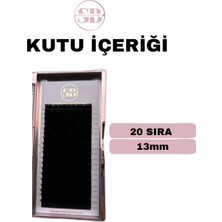 Sb Beauty Çek Bırak Ipek Kirpik, cc Kıvrım, 0.07 Kalınlık, Boy Kutu 13MM Uzunluk, 20 Sıra