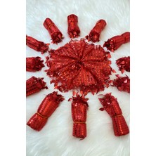 Mia Luxurious 10 Adet Halay Mendili, Gelin Mendili, Pullu Halay Mendili