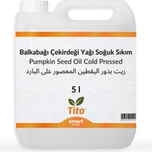 Tito Balkabağı Çekirdeği Yağı Soğuk Sıkım 5 Litre