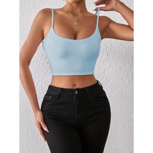 F-Mask Fashion Bebe Mavi  Sandy Kumaş Askılı Büstiyer