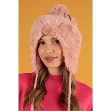 Kaktüs Moda Ponponlu Kadın Bere-Pembe