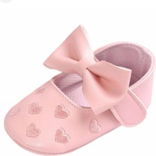 Hira Kids Collection Kız Çocuk Kalp Nakışlı Patik Ayakkabı