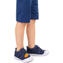 Kiko Kids Strawberry Cırtlı Erkek Bebek Ilk Adım Panduf Ayakkabı Lacivert