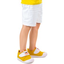 Kiko Kids Winni Cırtlı Erkek Bebek Ilk Adım Panduf Ayakkabı Sarı