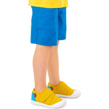 Kiko Kids Catly Cırtlı Erkek Bebek Ilk Adım Panduf Ayakkabı Sarı