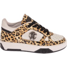 Roberto Cavalli Beyaz - Siyah Kadın Sneaker 22417 A
