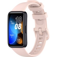 Fibaks Huawei Band 8 Uyumlu Renkli Tokalı Silikon Akıllı Saat Kordon Kayış Bileklik