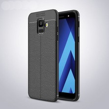 Techno Guru Samsung Galaxy A6 2018 Deri Desenli Yüksek Koruma Sağlayan Niss Premium Silikon Kılıf