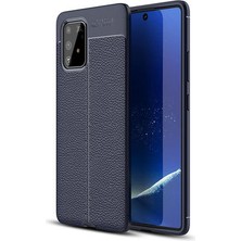 Techno Guru Samsung Galaxy A91 Deri Desenli Yüksek Koruma Sağlayan Niss Premium Silikon Kılıf