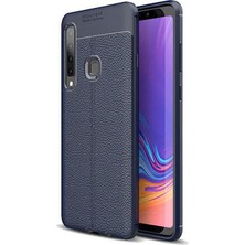 Techno Guru Samsung Galaxy A9 2018 Deri Desenli Yüksek Koruma Sağlayan Niss Premium Silikon Kılıf