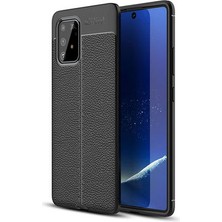 Techno Guru Samsung Galaxy A91 Deri Desenli Yüksek Koruma Sağlayan Niss Premium Silikon Kılıf