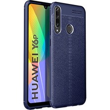 Techno Guru Huawei Y6P Deri Desenli Yüksek Koruma Sağlayan Niss Premium Silikon Kılıf