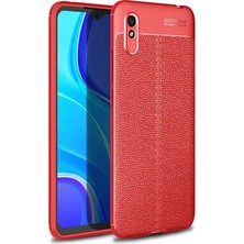 Techno Guru Redmi 9A Deri Desenli Yüksek Koruma Sağlayan Niss Premium Silikon Kılıf