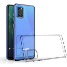 Techno Guru Samsung Galaxy A31 Esnek ve Şeffaf Sheer Premium Tpu Silikon Kılıf