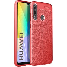 Techno Guru Huawei P40 Lite E Deri Desenli Yüksek Koruma Sağlayan Niss Premium Silikon Kılıf