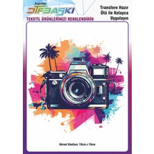 F17 Ajans Ütü ile Yapışan Tişört Tekstil Dtf Transfer Baskı