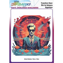 F17 Ajans Ütü ile Yapışan Tişört Tekstil Dtf Transfer Baskı