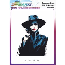 F17 Ajans Ütü ile Yapışan Tişört Tekstil Dtf Transfer Baskı