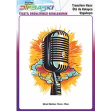 F17 Ajans Ütü ile Yapışan Tişört Tekstil Dtf Transfer Baskı