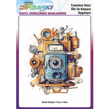 F17 Ajans Ütü ile Yapışan Tişört Tekstil Dtf Transfer Baskı