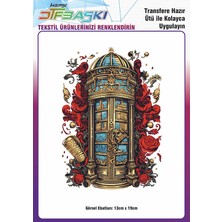 F17 Ajans Ütü ile Yapışan Tişört Tekstil Dtf Transfer Baskı