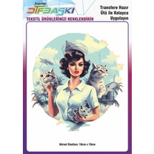 F17 Ajans Ütü ile Yapışan Tişört Tekstil Dtf Transfer Baskı