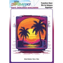 F17 Ajans Ütü ile Yapışan Tişört Tekstil Dtf Transfer Baskı