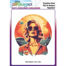 F17 Ajans Ütü ile Yapışan Tişört Tekstil Dtf Transfer Baskı