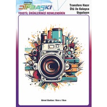 F17 Ajans Ütü ile Yapışan Tişört Tekstil Dtf Transfer Baskı