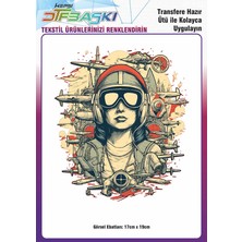 F17 Ajans Ütü ile Yapışan Tişört Tekstil Dtf Transfer Baskı