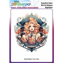 F17 Ajans Ütü ile Yapışan Tişört Tekstil Dtf Transfer Baskı