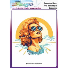 F17 Ajans Ütü ile Yapışan Tişört Tekstil Dtf Transfer Baskı