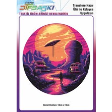 F17 Ajans Ütü ile Yapışan Tişört Tekstil Dtf Transfer Baskı