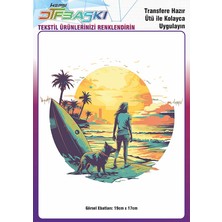 F17 Ajans Ütü ile Yapışan Tişört Tekstil Dtf Transfer Baskı