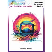 F17 Ajans Ütü ile Yapışan Tişört Tekstil Dtf Transfer Baskı